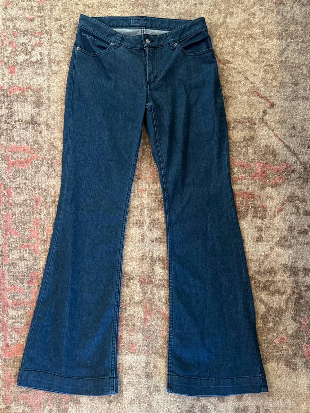 Kimes Ranch Lola Dark Indigo Flare Jeans 10/32 EUC